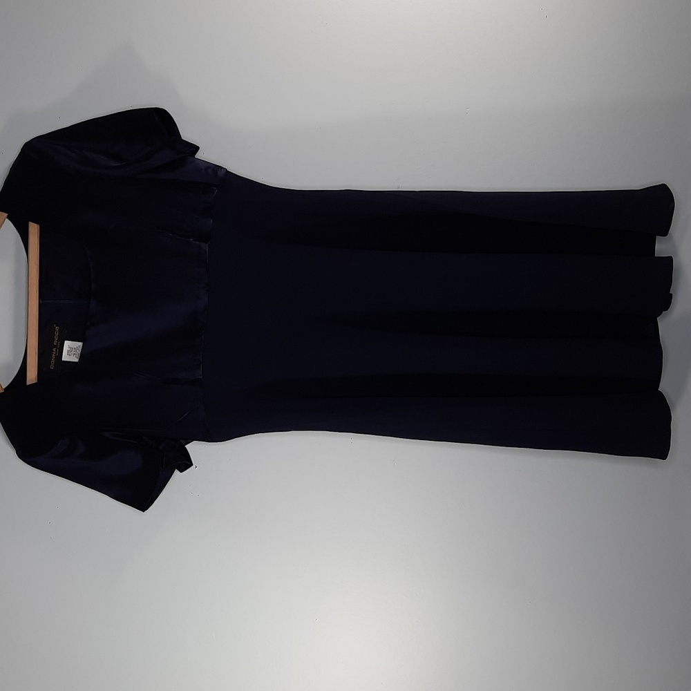 DONNA RICCO NEW YORK. NAVY DRESS SZ 12